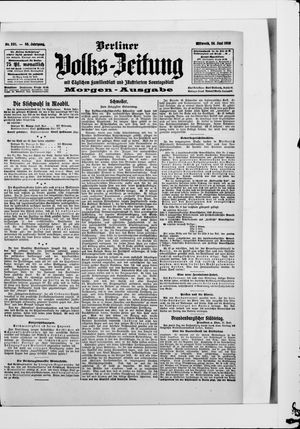Berliner Volkszeitung on Jun 24, 1908