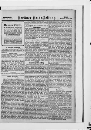 Berliner Volkszeitung vom 25.06.1908