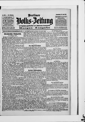 Berliner Volkszeitung vom 27.06.1908