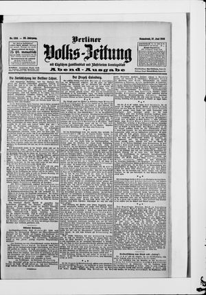 Berliner Volkszeitung vom 27.06.1908