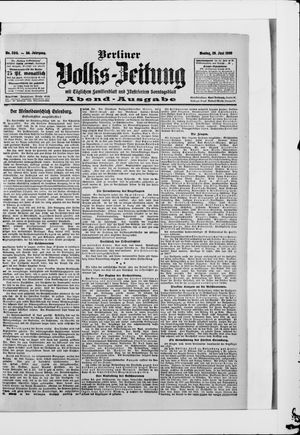 Berliner Volkszeitung vom 29.06.1908
