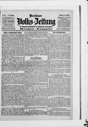 Berliner Volkszeitung vom 30.06.1908