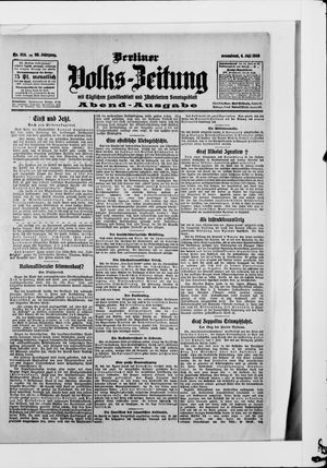 Berliner Volkszeitung on Jul 4, 1908