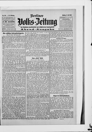Berliner Volkszeitung vom 06.07.1908