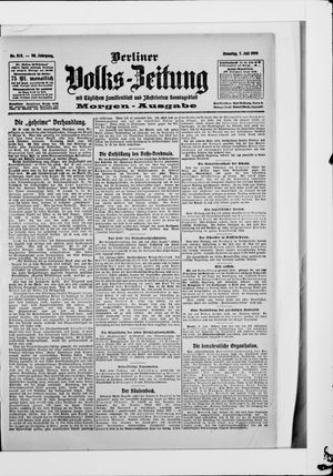 Berliner Volkszeitung vom 07.07.1908