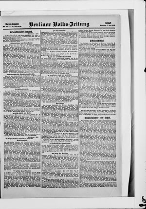 Berliner Volkszeitung vom 07.07.1908