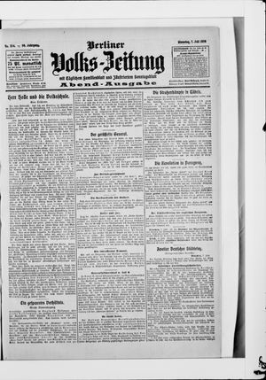 Berliner Volkszeitung vom 07.07.1908