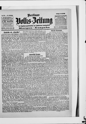 Berliner Volkszeitung vom 10.07.1908