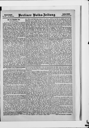 Berliner Volkszeitung on Jul 12, 1908