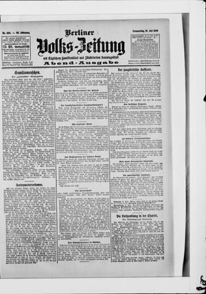 Berliner Volkszeitung vom 16.07.1908