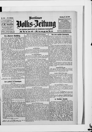 Berliner Volkszeitung vom 21.07.1908