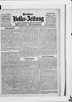 Berliner Volkszeitung vom 22.07.1908