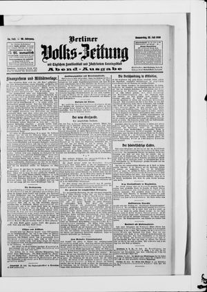 Berliner Volkszeitung on Jul 23, 1908