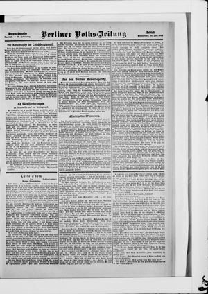 Berliner Volkszeitung vom 25.07.1908
