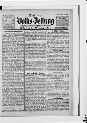 Berliner Volkszeitung vom 25.07.1908