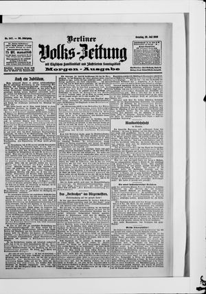 Berliner Volkszeitung vom 26.07.1908