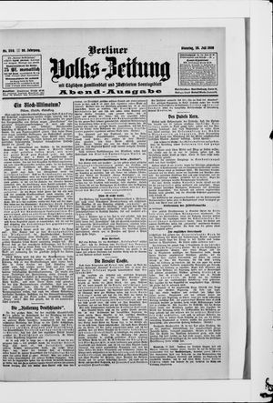 Berliner Volkszeitung vom 28.07.1908
