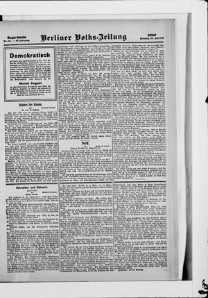 Berliner Volkszeitung vom 29.07.1908