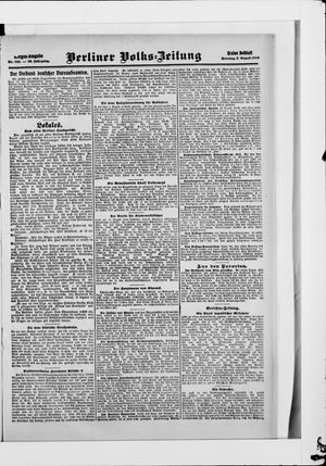 Berliner Volkszeitung vom 02.08.1908