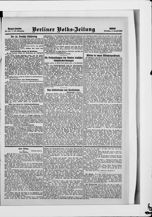Berliner Volkszeitung vom 04.08.1908