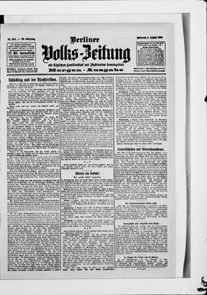 Berliner Volkszeitung vom 05.08.1908