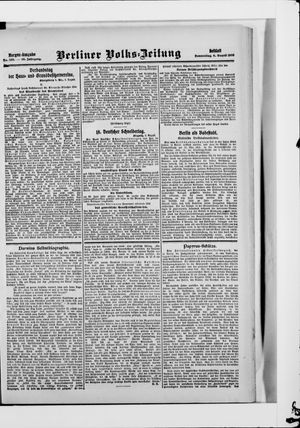 Berliner Volkszeitung vom 06.08.1908