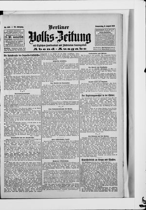 Berliner Volkszeitung vom 06.08.1908