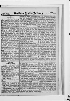 Berliner Volkszeitung vom 08.08.1908