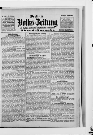 Berliner Volkszeitung vom 11.08.1908