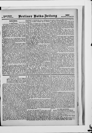 Berliner Volkszeitung on Aug 15, 1908