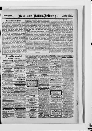 Berliner Volkszeitung vom 16.08.1908
