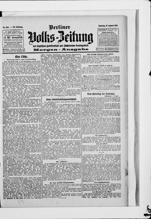 Berliner Volkszeitung vom 18.08.1908