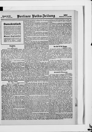 Berliner Volkszeitung vom 22.08.1908