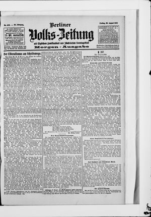 Berliner Volkszeitung vom 28.08.1908