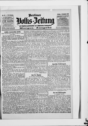 Berliner Volkszeitung vom 04.09.1908