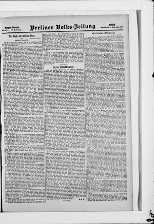 Berliner Volkszeitung vom 05.09.1908