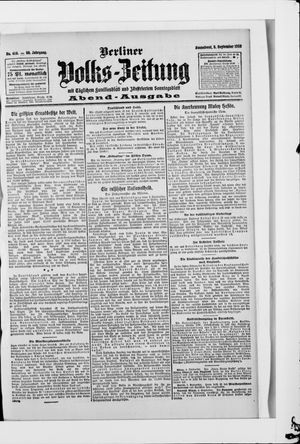 Berliner Volkszeitung vom 05.09.1908