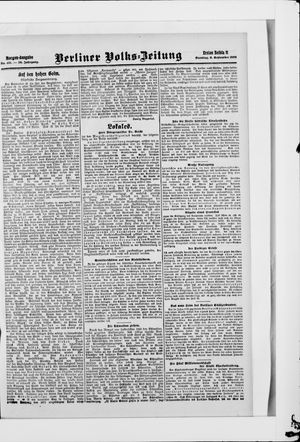 Berliner Volkszeitung vom 08.09.1908