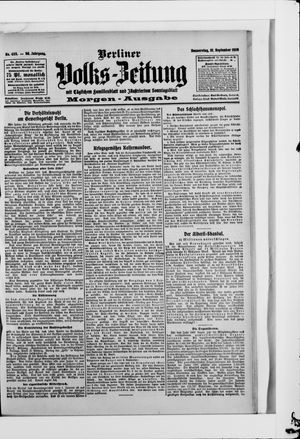 Berliner Volkszeitung vom 10.09.1908