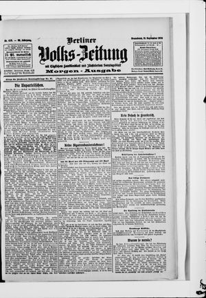 Berliner Volkszeitung vom 12.09.1908