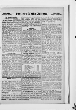 Berliner Volkszeitung on Sep 13, 1908