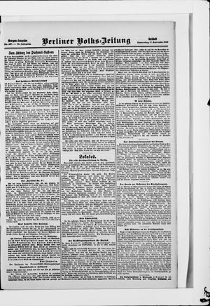 Berliner Volkszeitung vom 17.09.1908