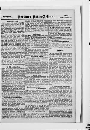 Berliner Volkszeitung vom 18.09.1908
