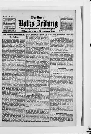 Berliner Volkszeitung on Sep 19, 1908