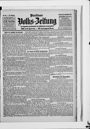 Berliner Volkszeitung vom 22.09.1908