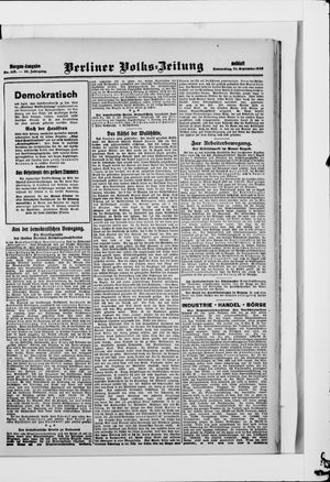 Berliner Volkszeitung vom 24.09.1908