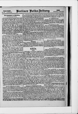 Berliner Volkszeitung vom 01.10.1908