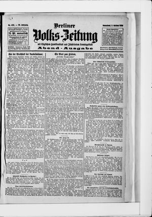 Berliner Volkszeitung vom 03.10.1908