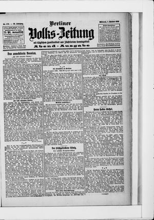 Berliner Volkszeitung vom 07.10.1908
