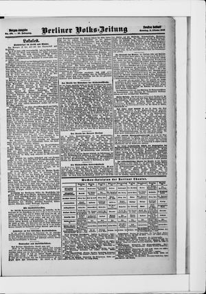 Berliner Volkszeitung vom 11.10.1908
